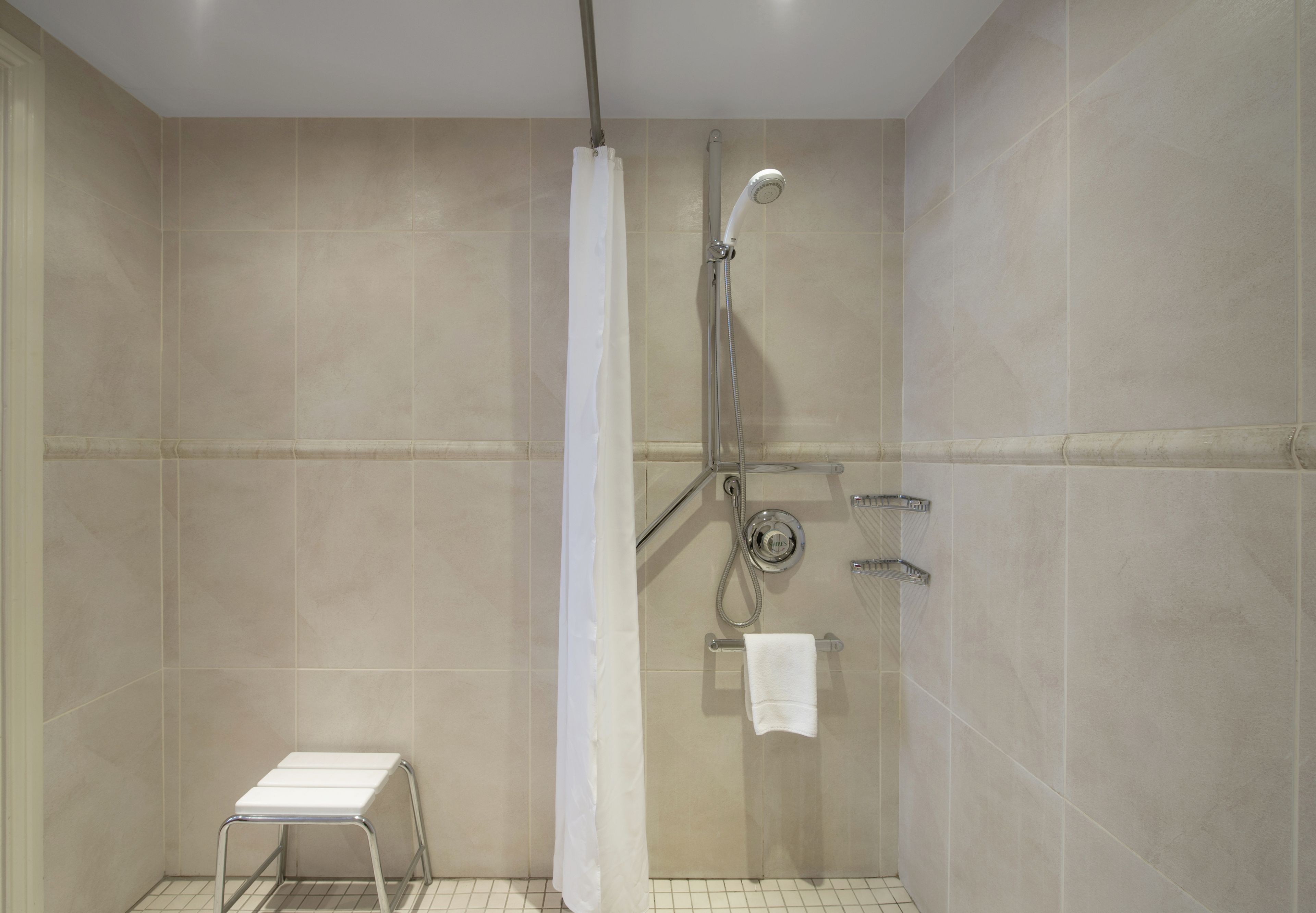 free toiletries, hair dryer, towels