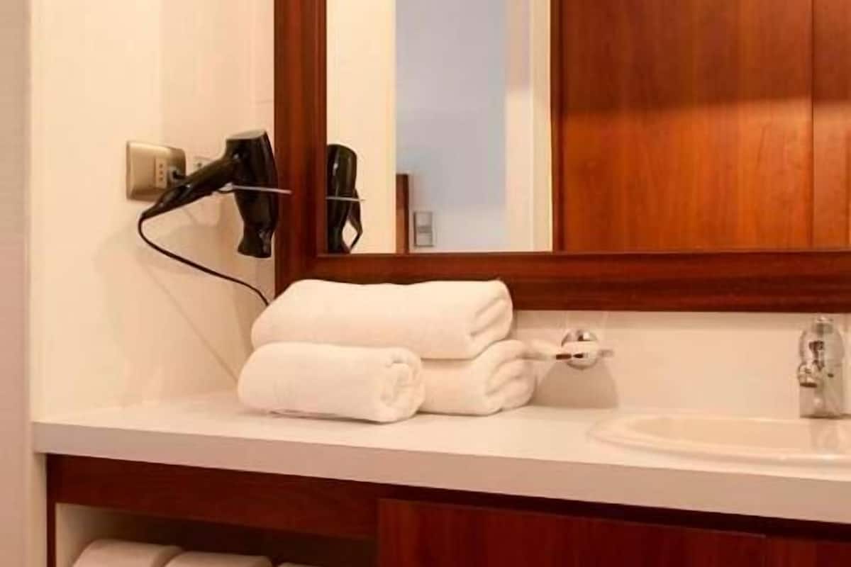 Standardrum - 1 queensize-sÀng | Minibar, vÀrdeförvaringsskÄp pÄ rummet och skrivbord