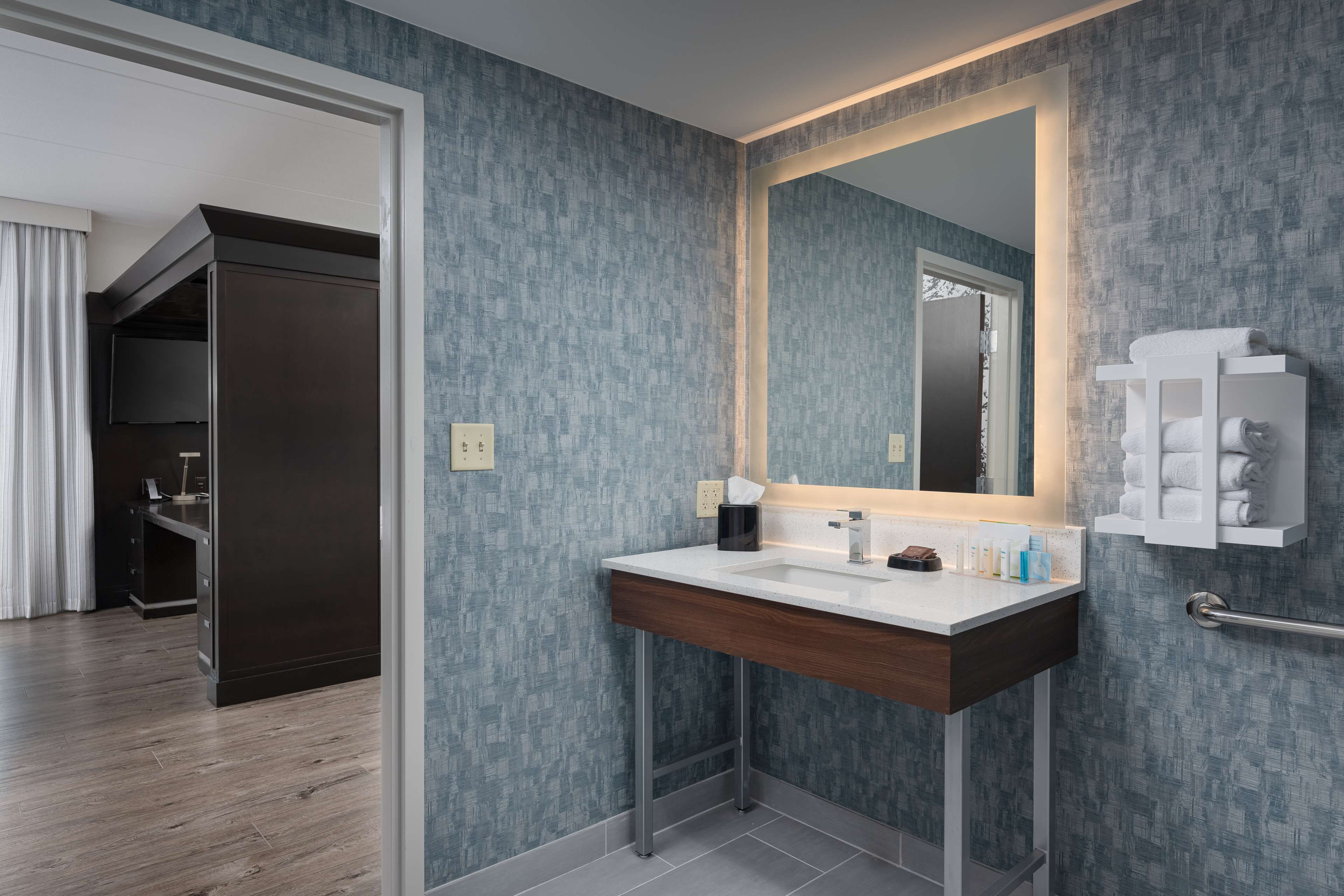 free toiletries, hair dryer, towels, soap