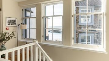 50-inch flat-screen TV with satellite channels, TV