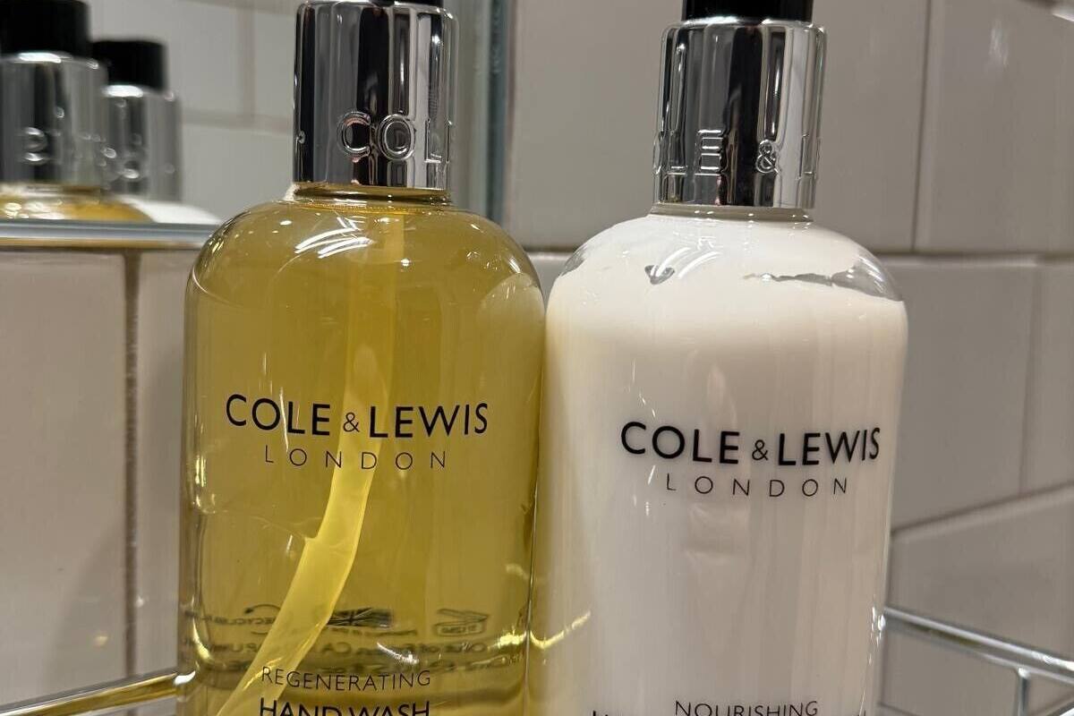 Free toiletries, hair dryer, towels, soap