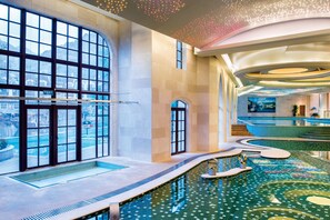 Indoor pool, seasonal outdoor pool
