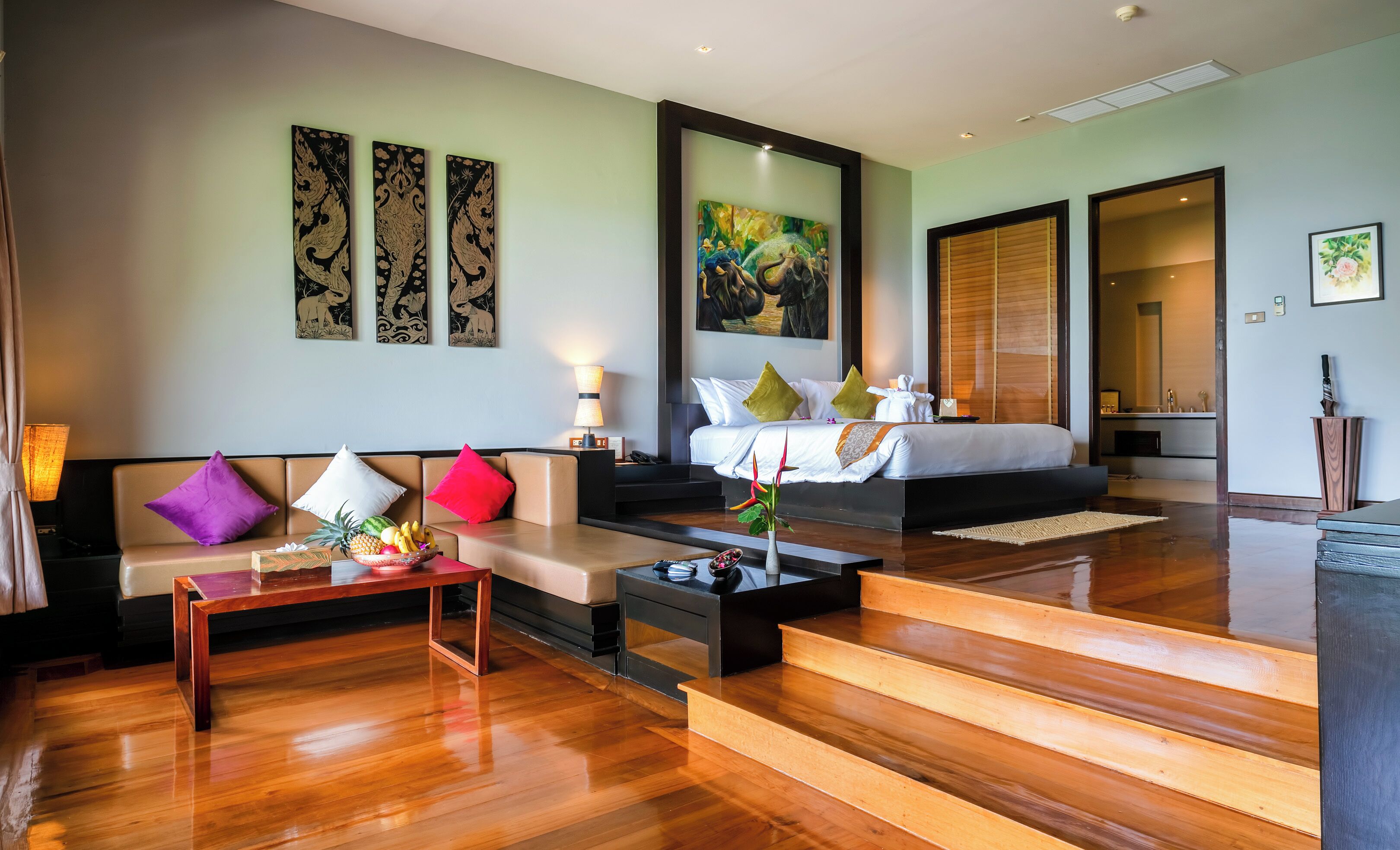 grand thai with spa bath & private pool | 1 bedroom, pillow-top beds, minibar, in-room safe