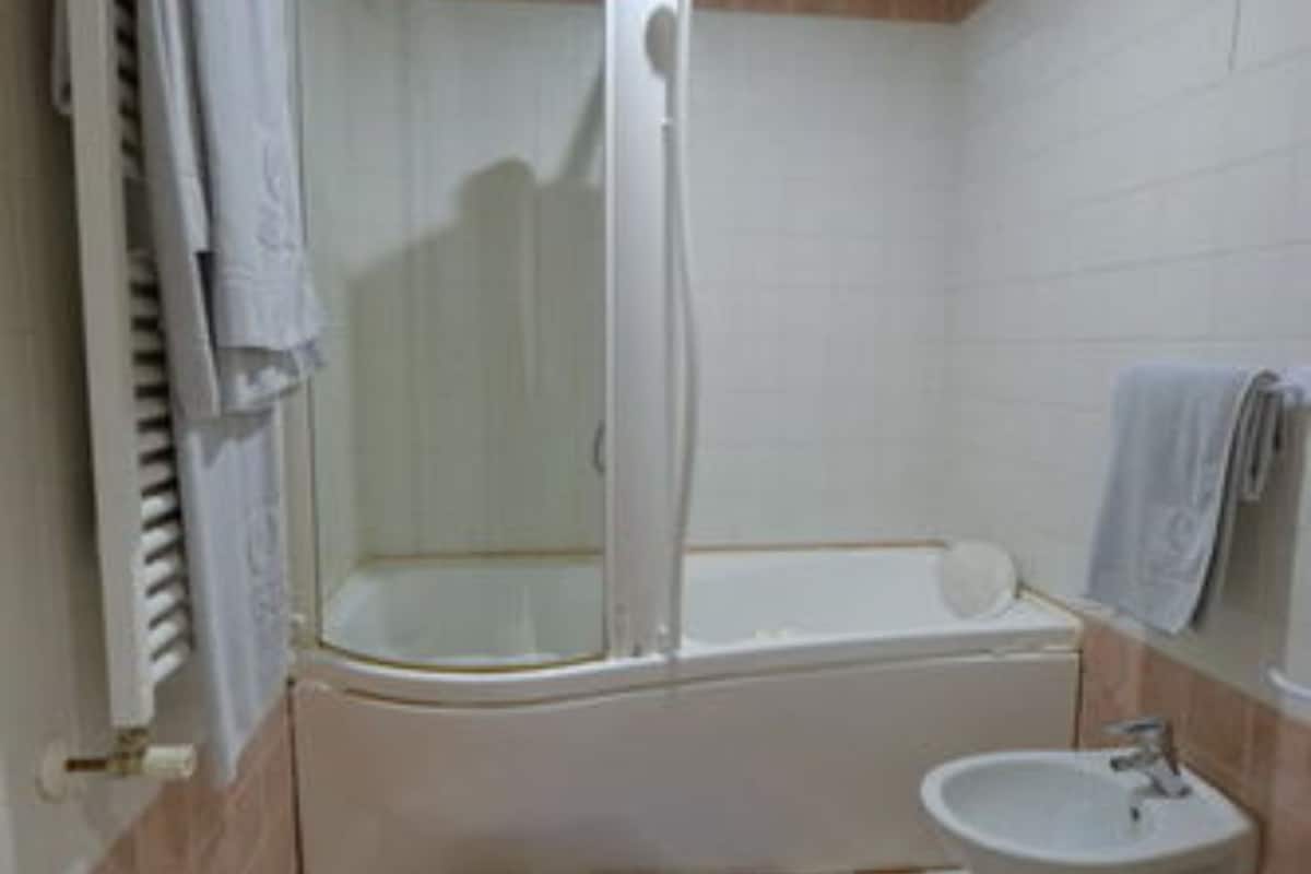 family room, annex building | bathroom | shower, rainfall showerhead, eco-friendly toiletries, hair dryer