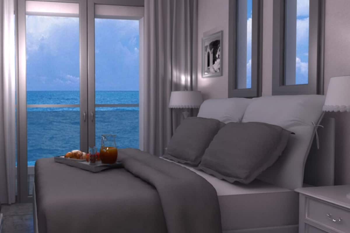 luxury double room, sea view | view from room