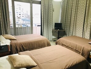 Premium bedding, down duvets, laptop workspace, iron/ironing board