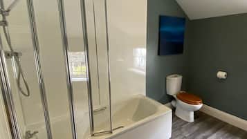 Free toiletries, hair dryer, towels