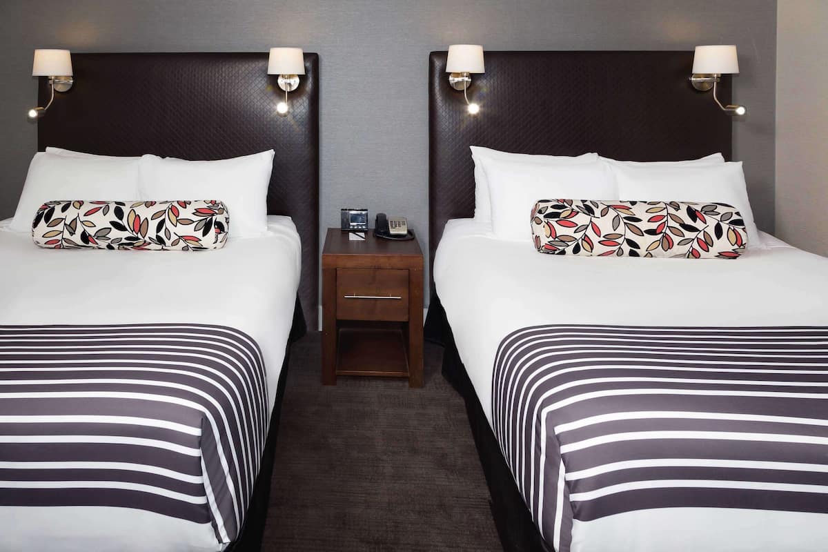 Premium bedding, pillowtop beds, in-room safe, desk