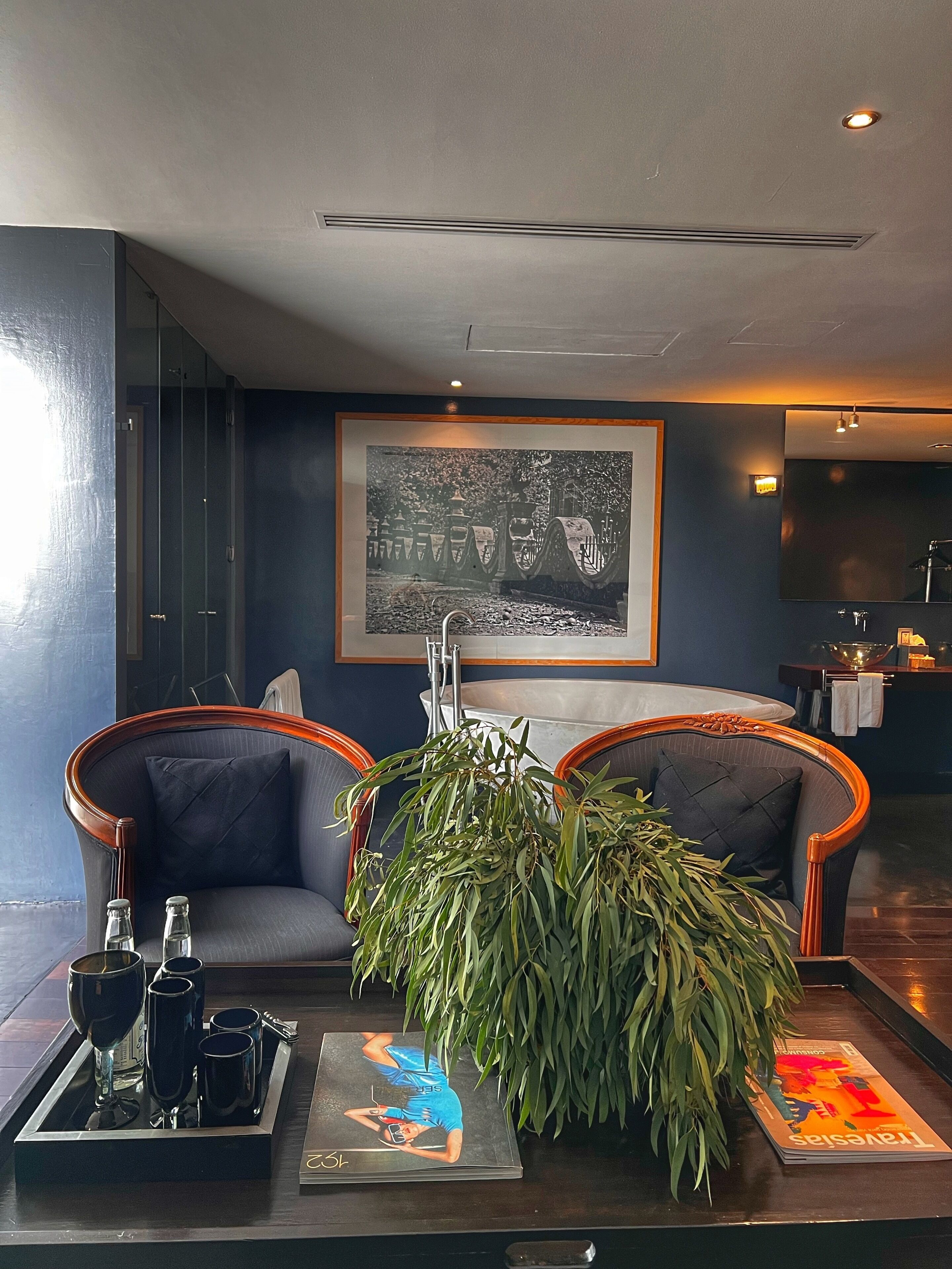 premium room, 1 king bed | living area | 50-inch smart tv with cable channels, tv, netflix