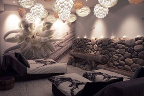 Sauna, hot tub, steam room, body treatments, body scrubs, facials - Hôtel Chalet Les Cimes (Le Grand-Bornand)