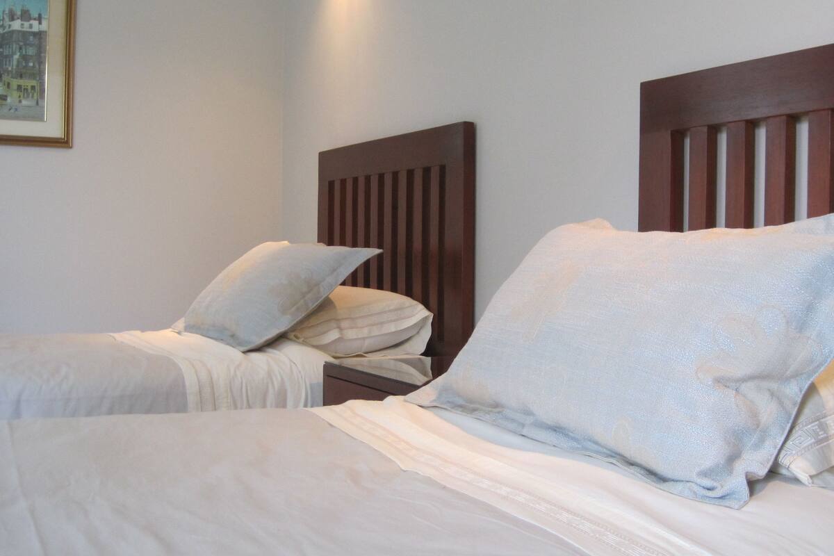 Deluxe Twin Room-Terrace-Garden View | Egyptian cotton sheets, premium bedding, minibar, in-room safe