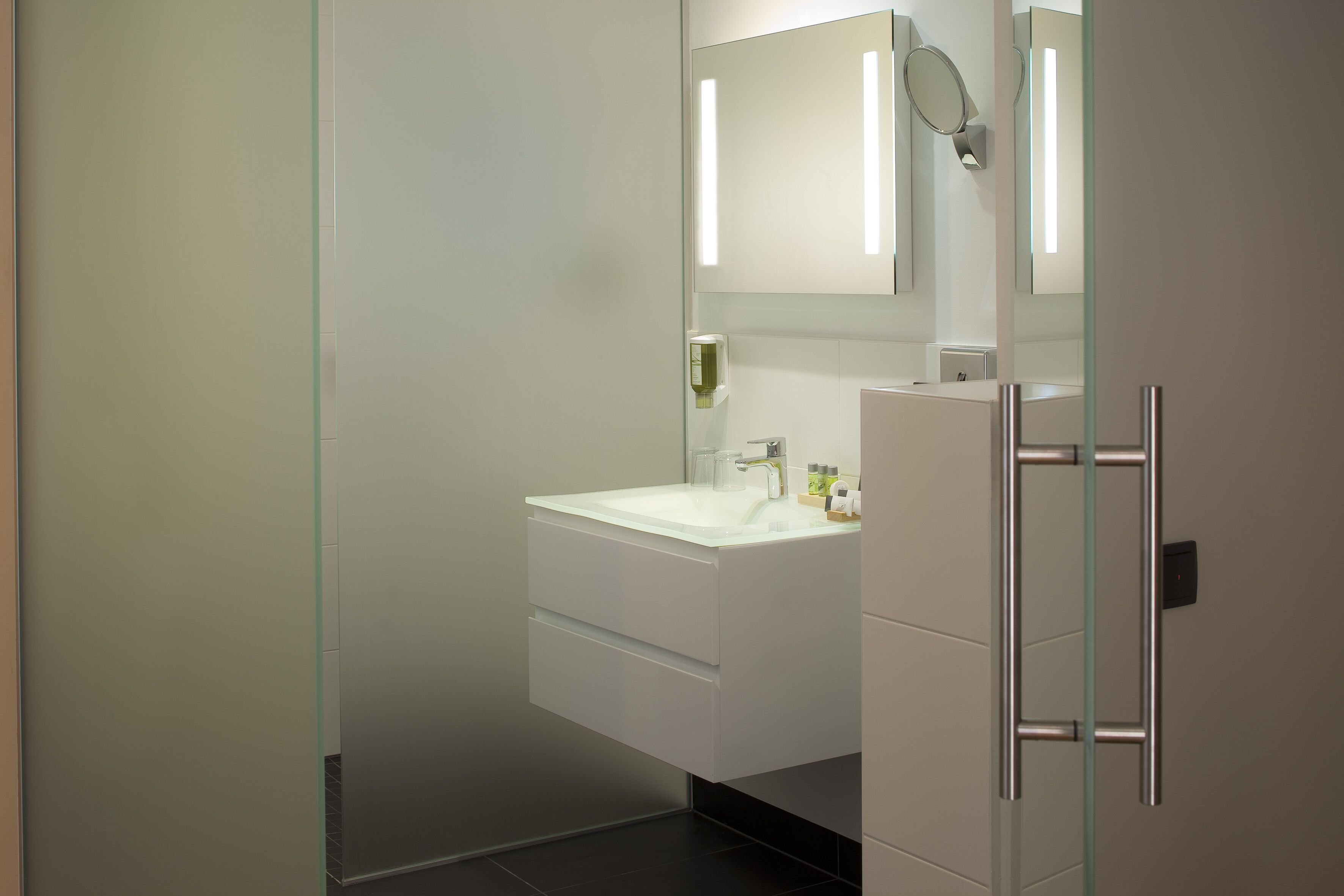 free toiletries, hair dryer, towels, soap