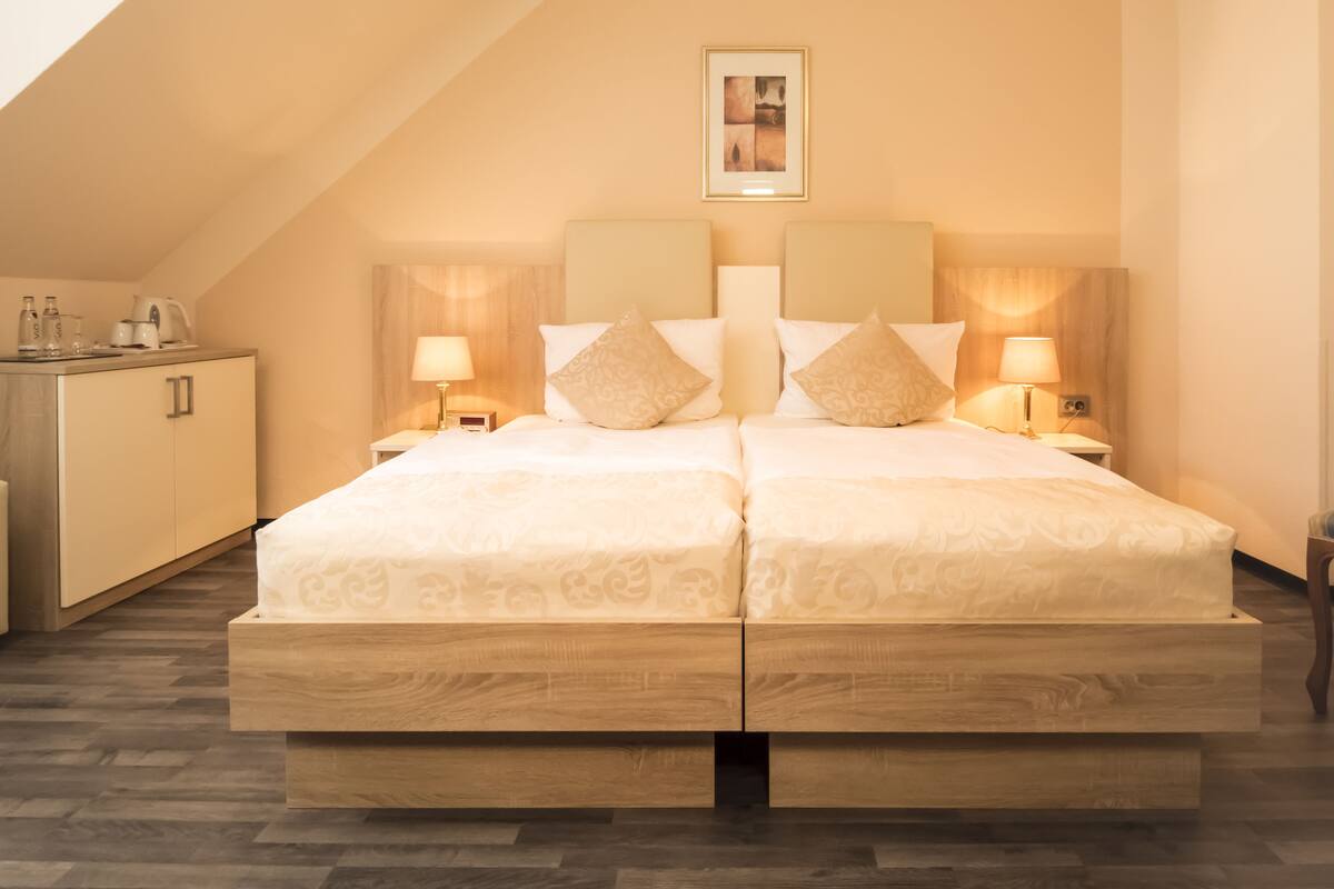 Desk, soundproofing, iron/ironing board (on request), free WiFi