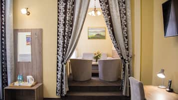 Deluxe Double Room | Hypo-allergenic bedding, down duvets, in-room safe
