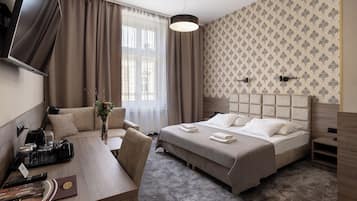 Comfort Double Room | Hypo-allergenic bedding, down duvets, in-room safe