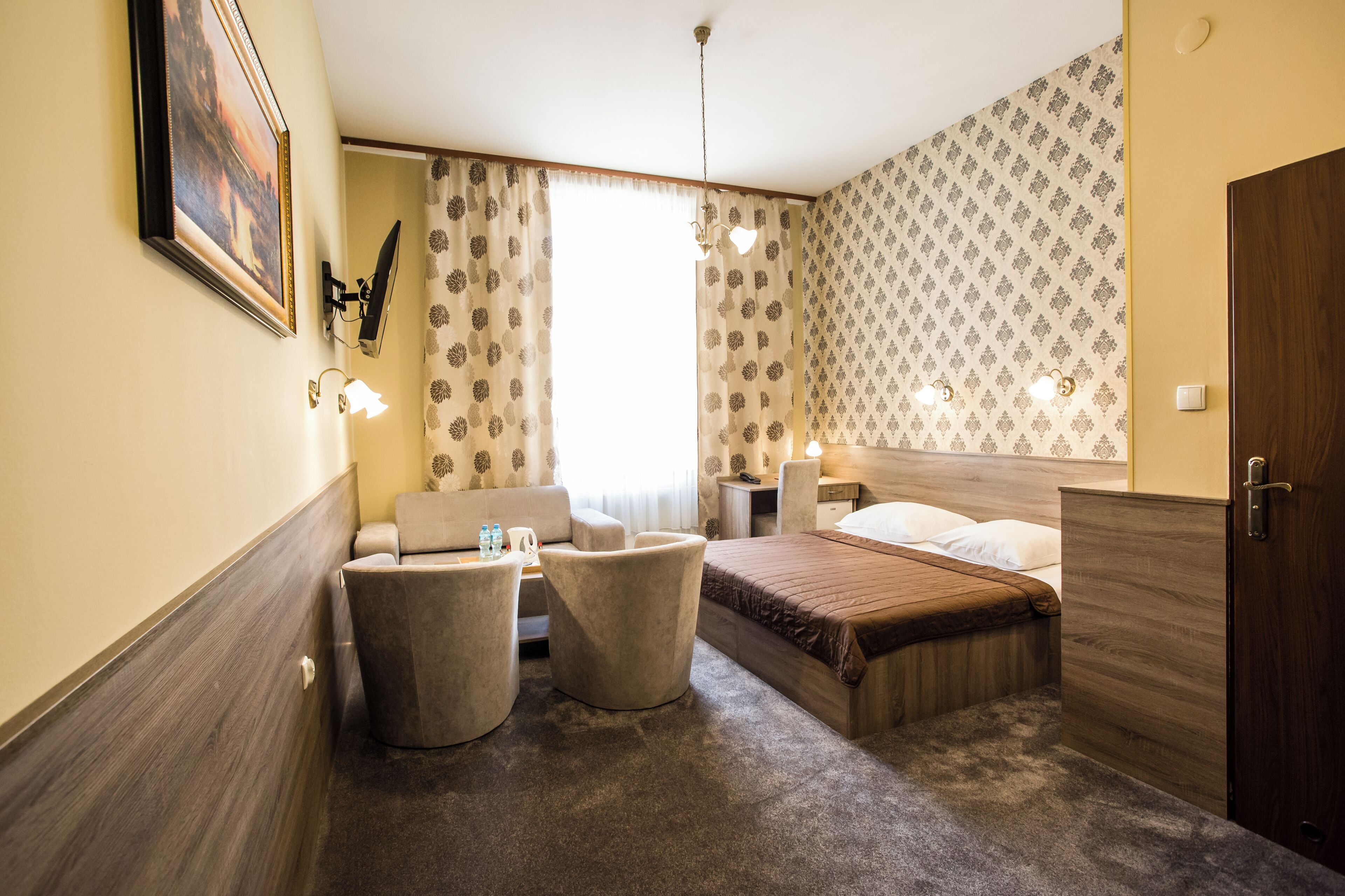 comfort double room | hypo-allergenic bedding, down duvets, in-room safe