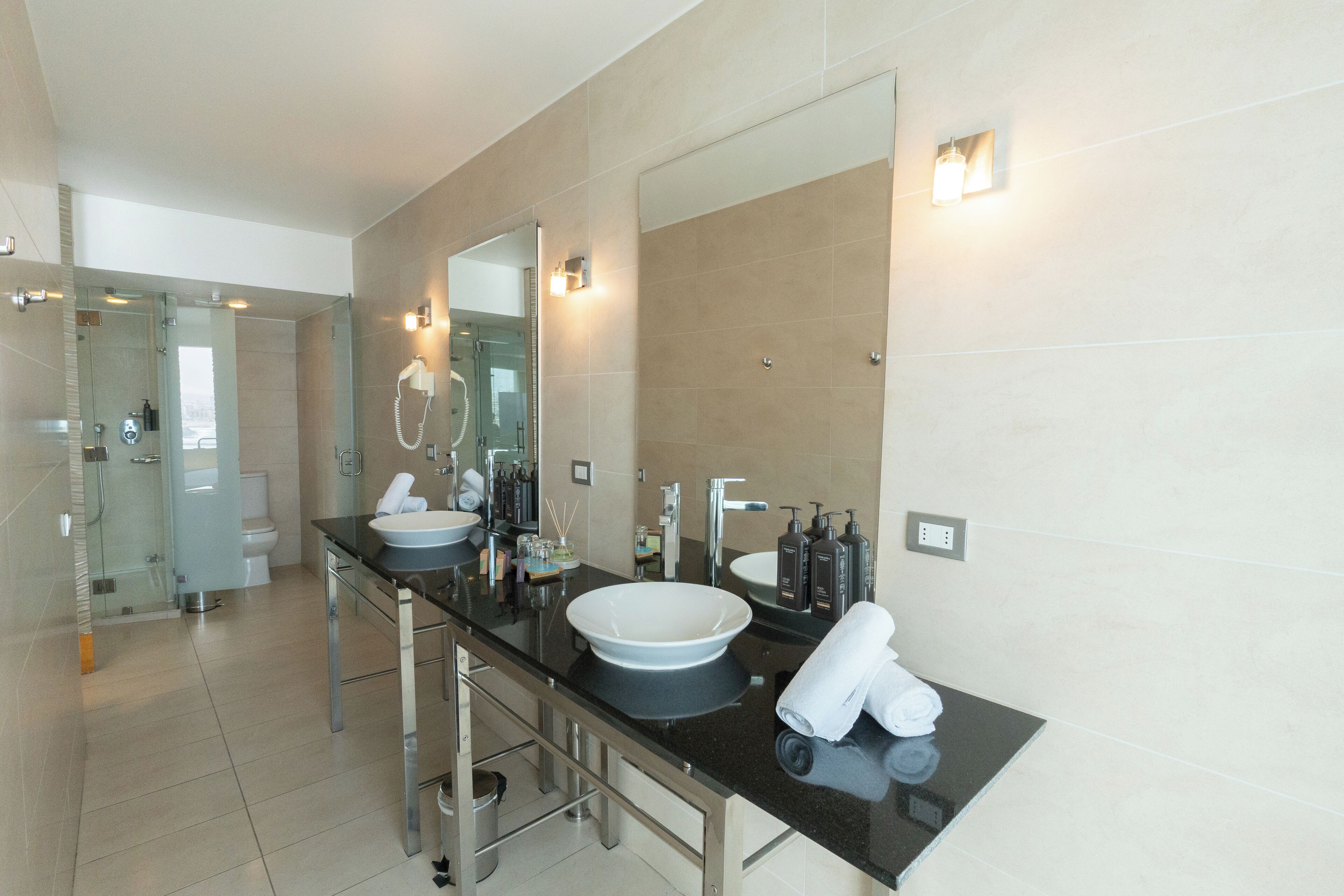 premium suite, 1 king bed, sea view (single) | bathroom | free toiletries, hair dryer, towels