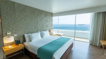 Suite Premium, 1 cama King size, vista al mar (Single) | Ropa de cama de alta calidad y caja de seguridad en la habitación