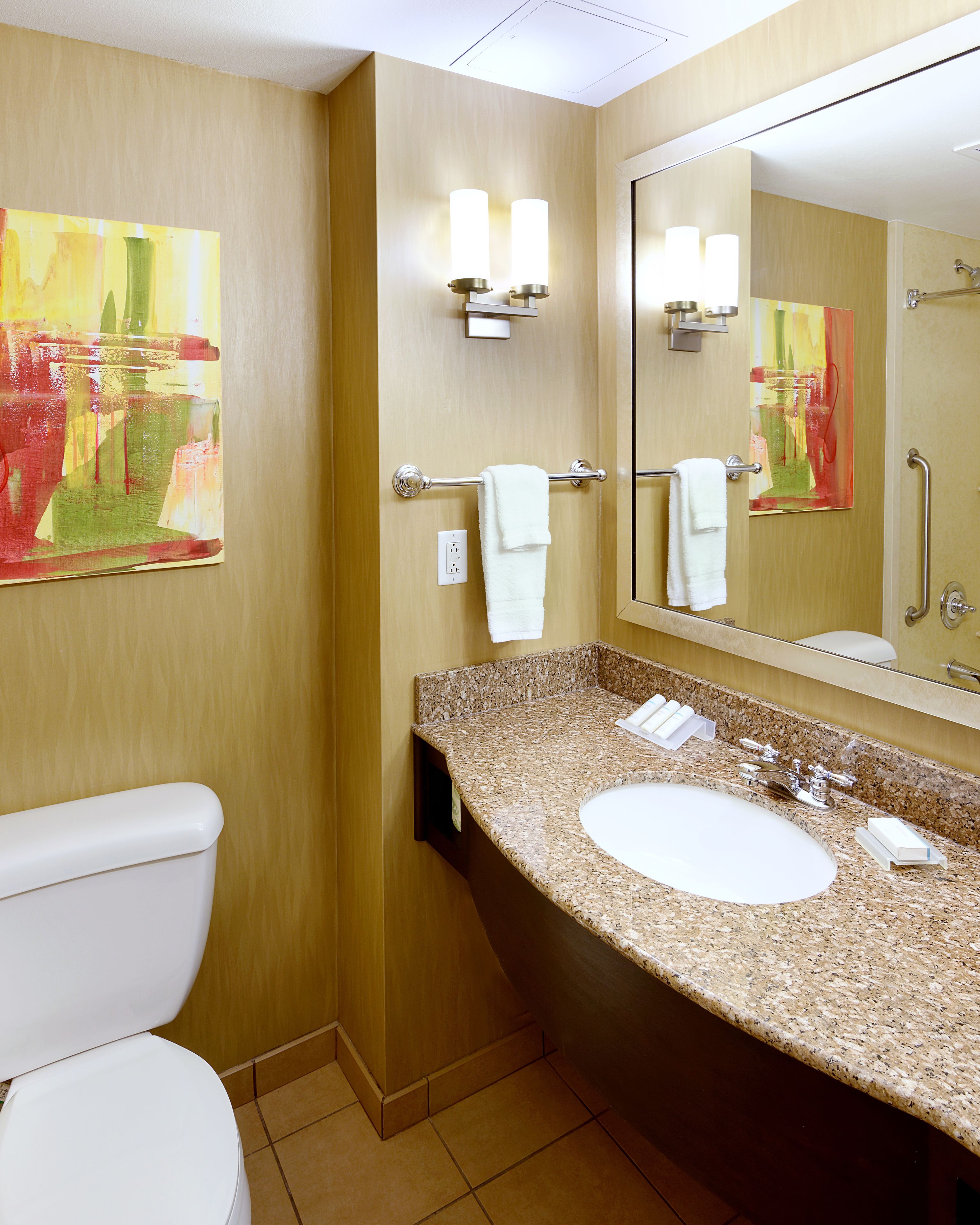 free toiletries, hair dryer, towels, soap