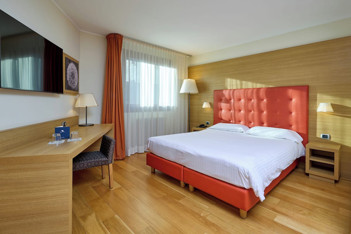 Habitación estándar con 1 cama matrimonial o 2 individuales | 1 habitación, minibar, caja de seguridad en la habitación y escritorio
