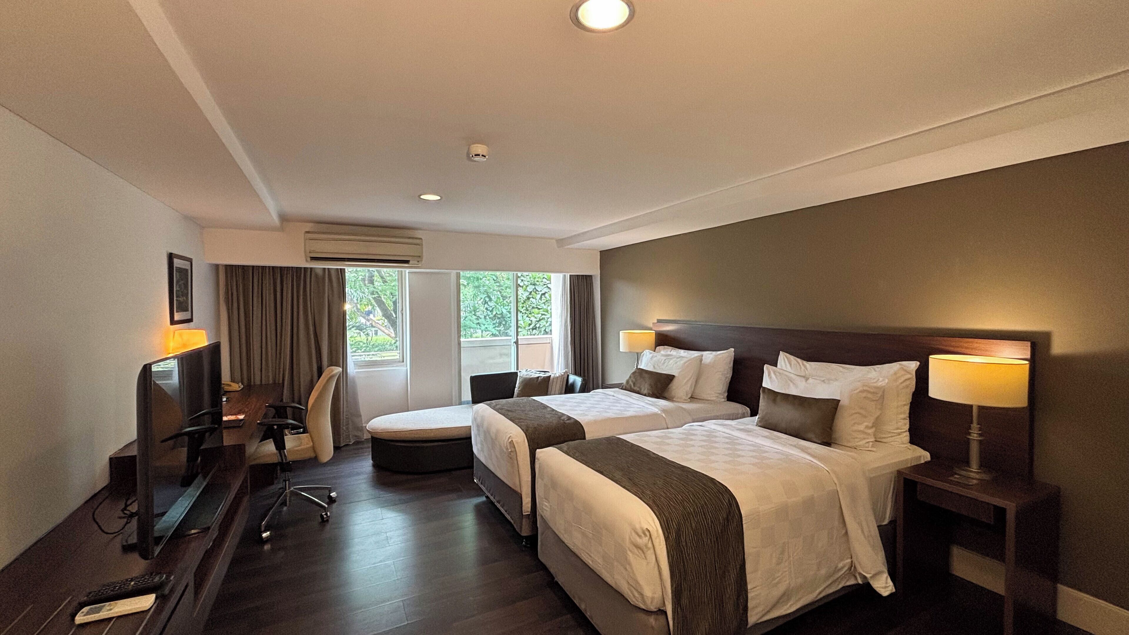 Garden wing Studio Twin | Coffres-forts dans les chambres, bureau, chambres insonorisées