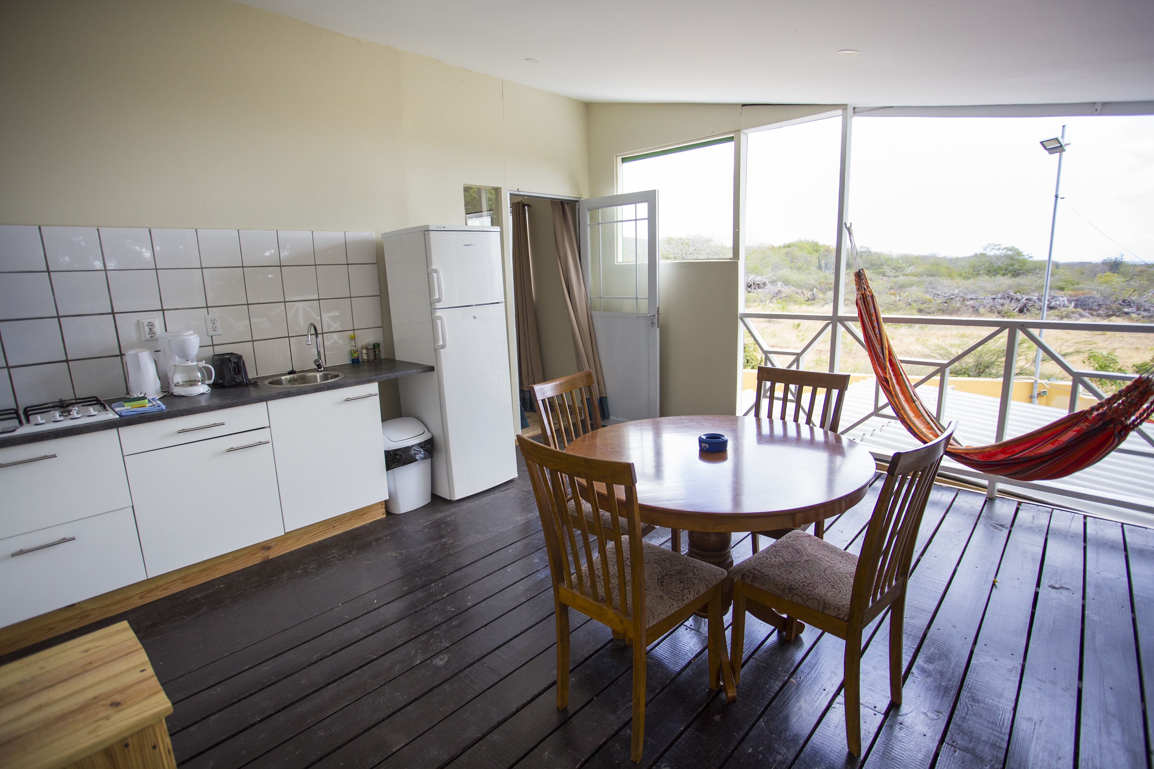 deluxe studio | private kitchen | full-sized fridge, stovetop, coffee/tea maker, electric kettle