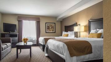 Deluxe Suite, Multiple Beds, Non Smoking | Pillow-top beds, desk, iron/ironing board, free WiFi