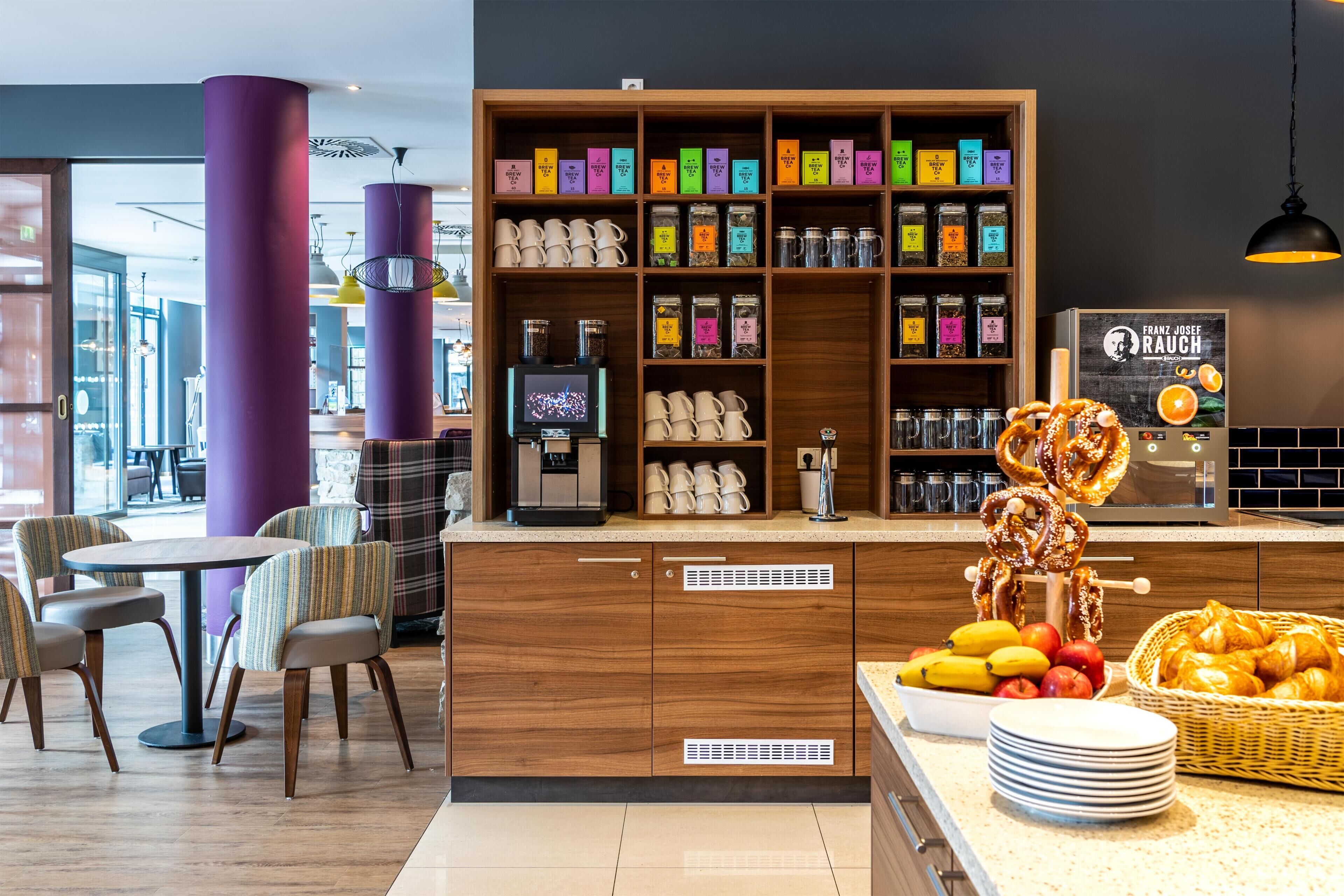 Tägliches Frühstücksbuffet gegen Gebühr