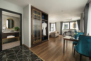 Studiosvit Grand - balkong | 1 sovrum, allergitestade sängkläder och minibar