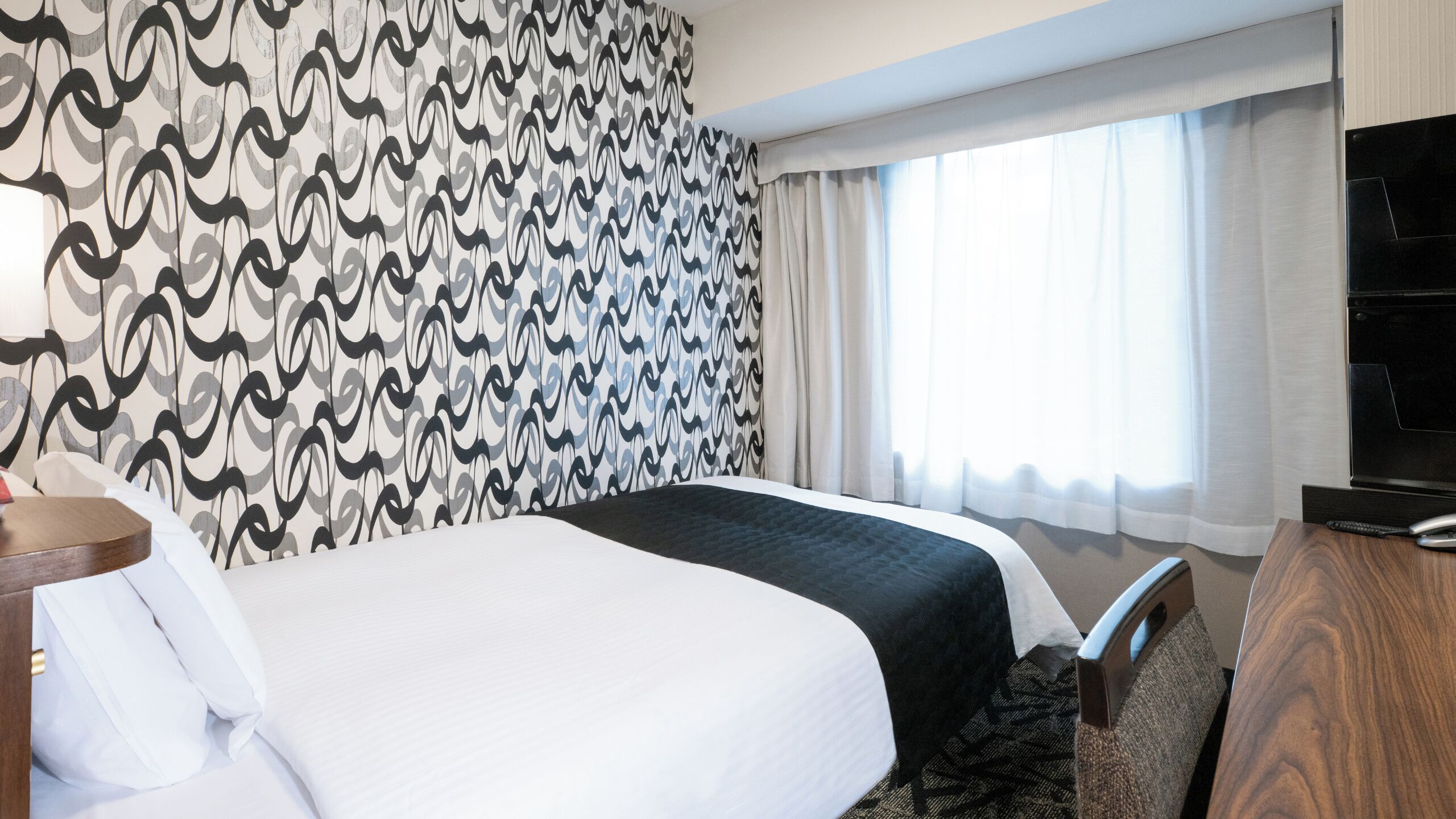 Premium bedding, desk, free WiFi, bed sheets