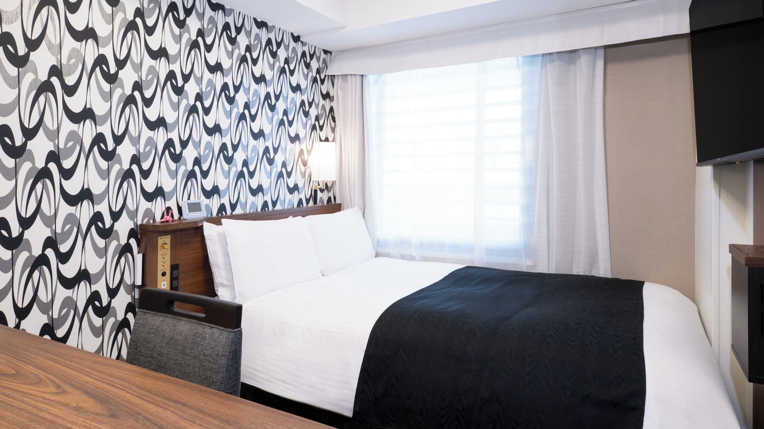 Premium bedding, desk, free WiFi, bed sheets