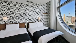 Design Twin Room, Non Smoking, River View | Desk, free WiFi, bed sheets - APA Hotel Nihonbashi Hamacho Ekiminami (Tokyo)