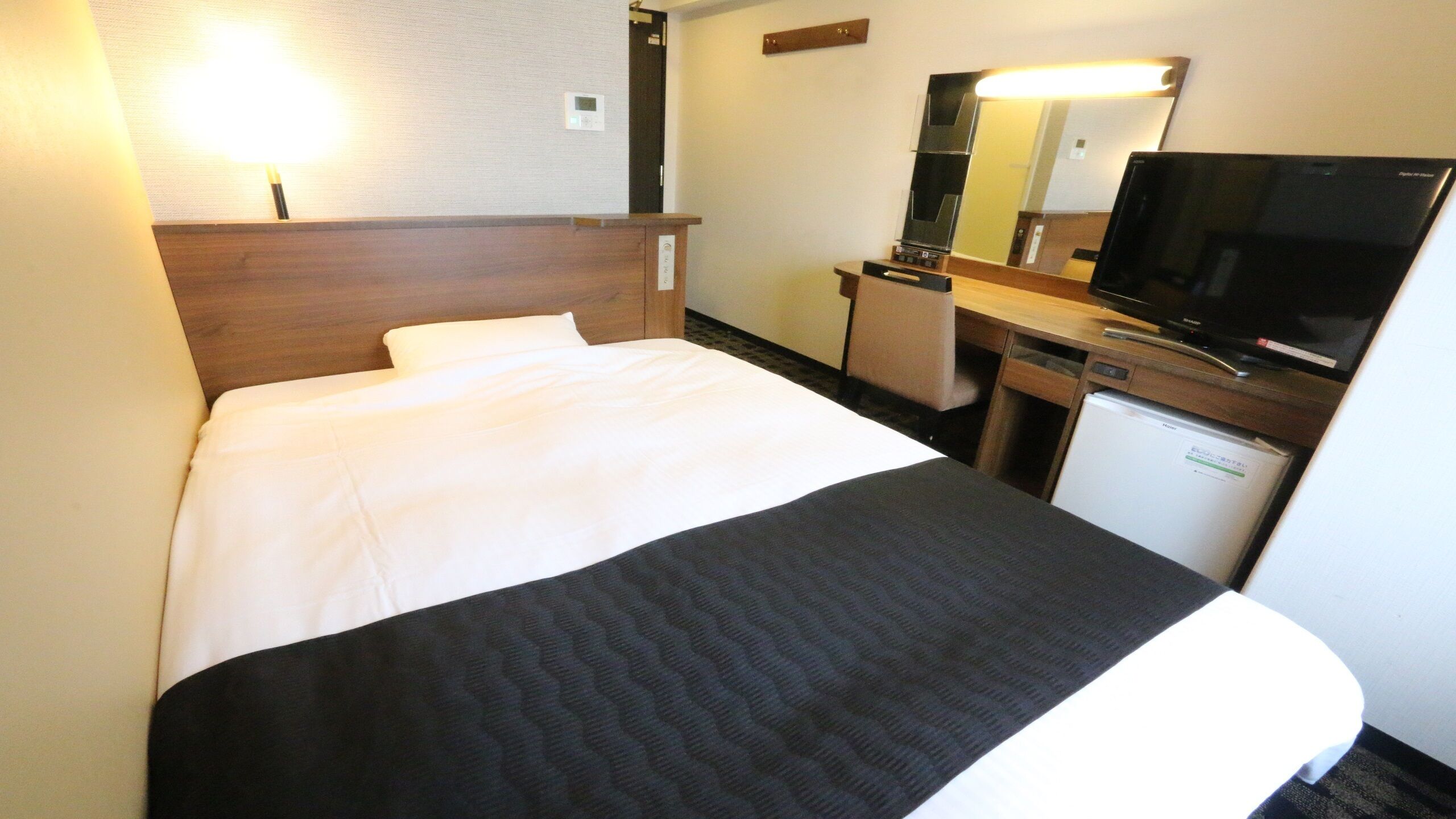 Desk, blackout curtains, iron/ironing board (on request), free WiFi