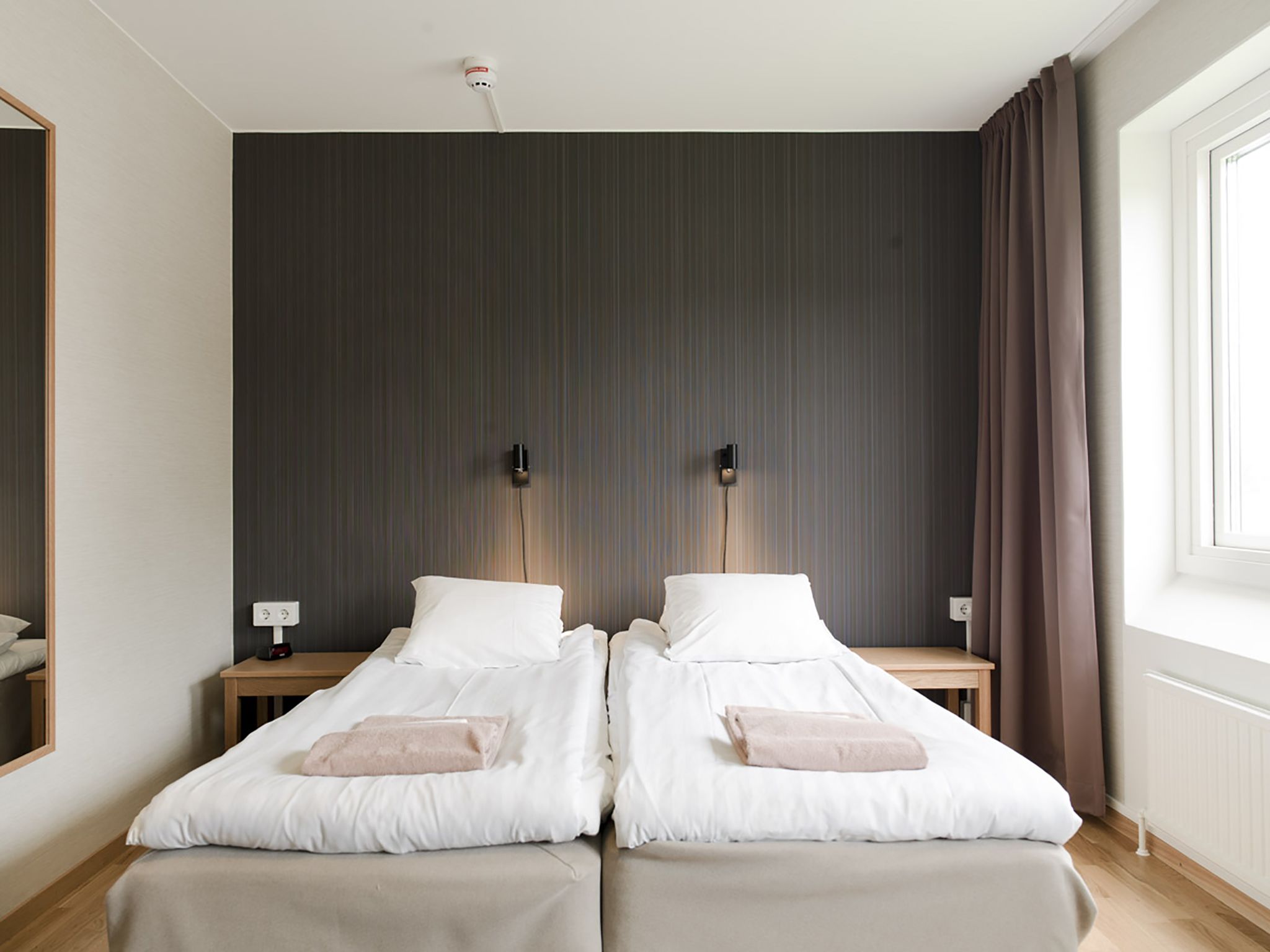 blackout curtains, iron/ironing board, cots/infant beds, free wifi