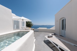 Villa, Hot Tub (caldera view) | Outdoor spa tub - Anemomilos Hotel & Apartments (Santorini)