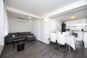 Standard Apartment, 2 Bedrooms, Terrace | Living area | LCD TV, DVD player - Apartmani Marija (Split)