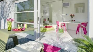 Suite, vue jardin | Balcon