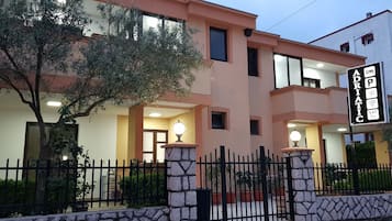 Front of property – evening/night