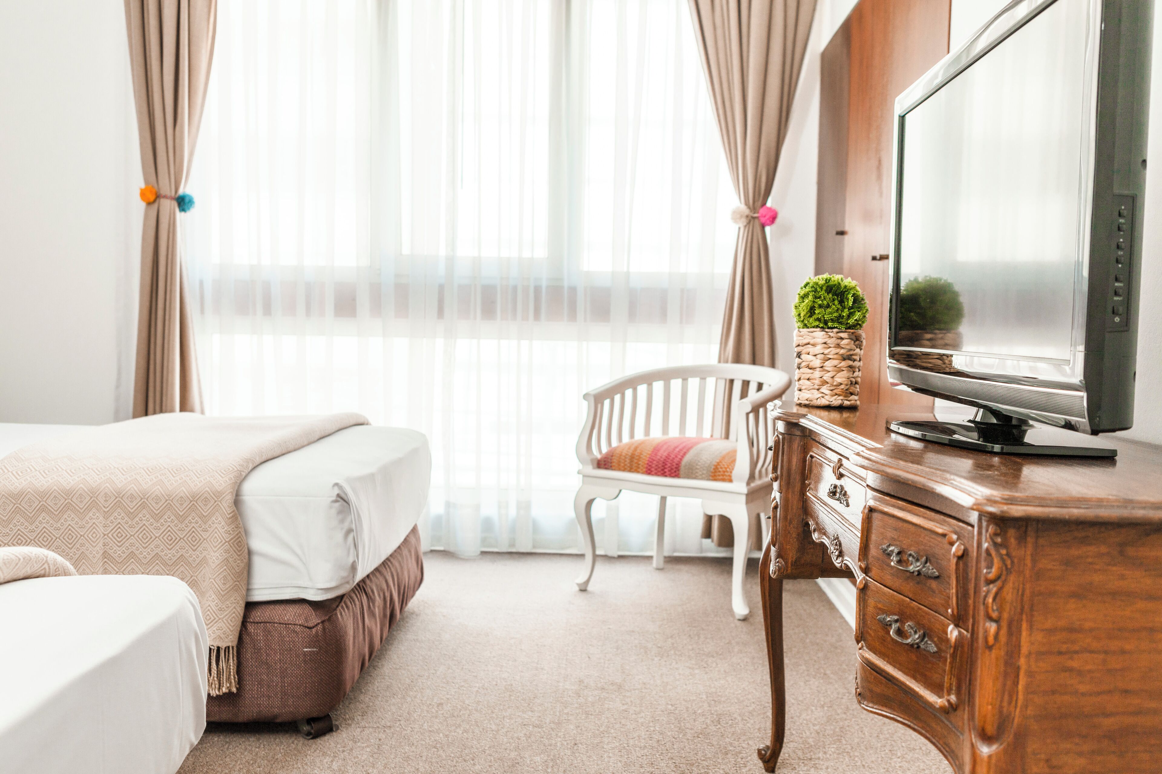 apartamento twin | 1 bedroom, pillow-top beds, in-room safe, individually furnished