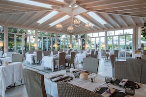 Frokost, lunsj og middag serveres