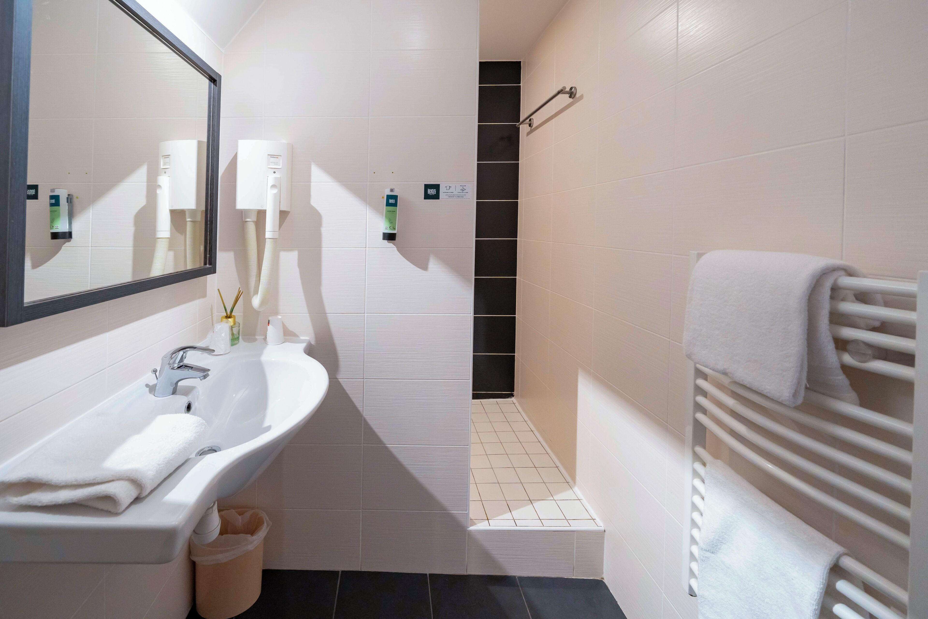 Chambre Double Classique | Salle de bain | Douche, articles de toilette gratuits, sèche-cheveux
