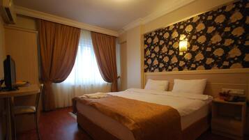 Premium bedding, minibar, in-room safe, desk