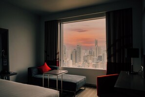 Vue depuis lâhĂ©bergement