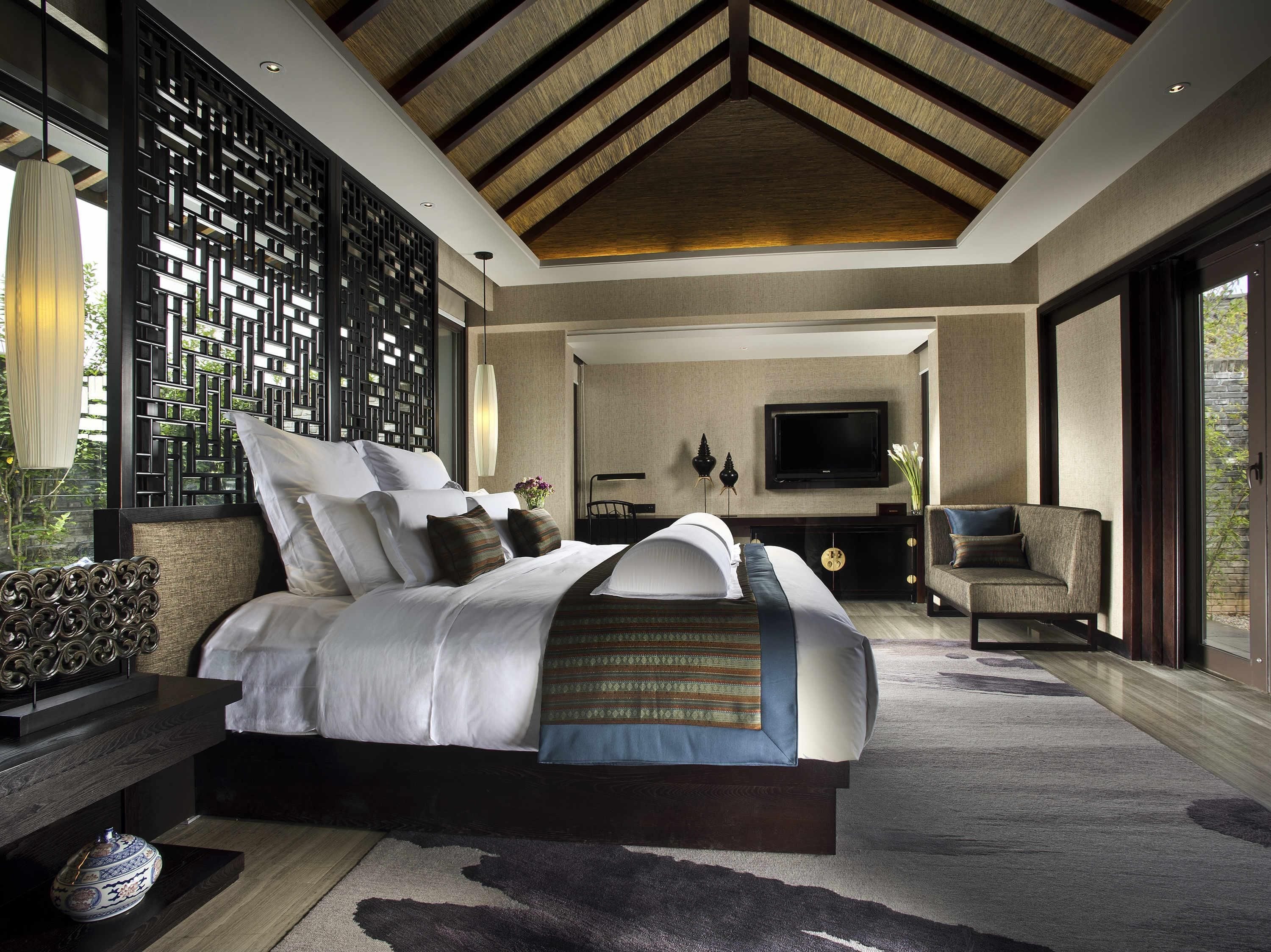 Villa Deluxe, vue jardin (1 King Bed and 1 Kid's Bed) | 1 chambre, literie de qualité supérieure, couette en duvet d'oie