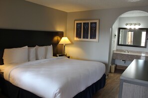 Desk, free WiFi, bed sheets, alarm clocks