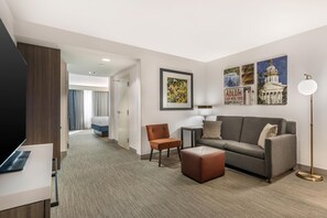 Junior Suite, 1 King Bed | Living area