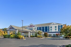 A Hilton Garden Inn with a clear sky, parking lot, and landscaped area. - Hilton Garden Inn Columbia Northeast (Columbia)
