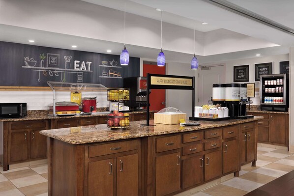 Free daily buffet breakfast