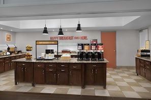 Free daily buffet breakfast