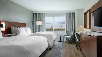 1 makuuhuone, ylelliset vuodevaatteet, minibaari, tallelokero huoneessa